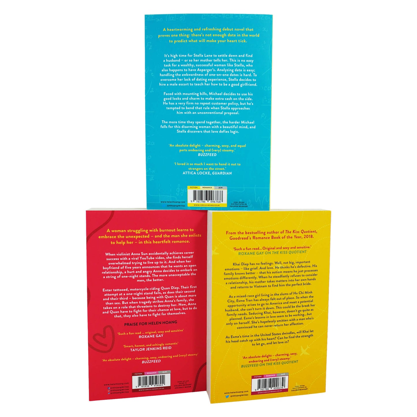 The Kiss Quotient Series 3 Books Collection Set By Helen Hoang - Fiction - Paperback