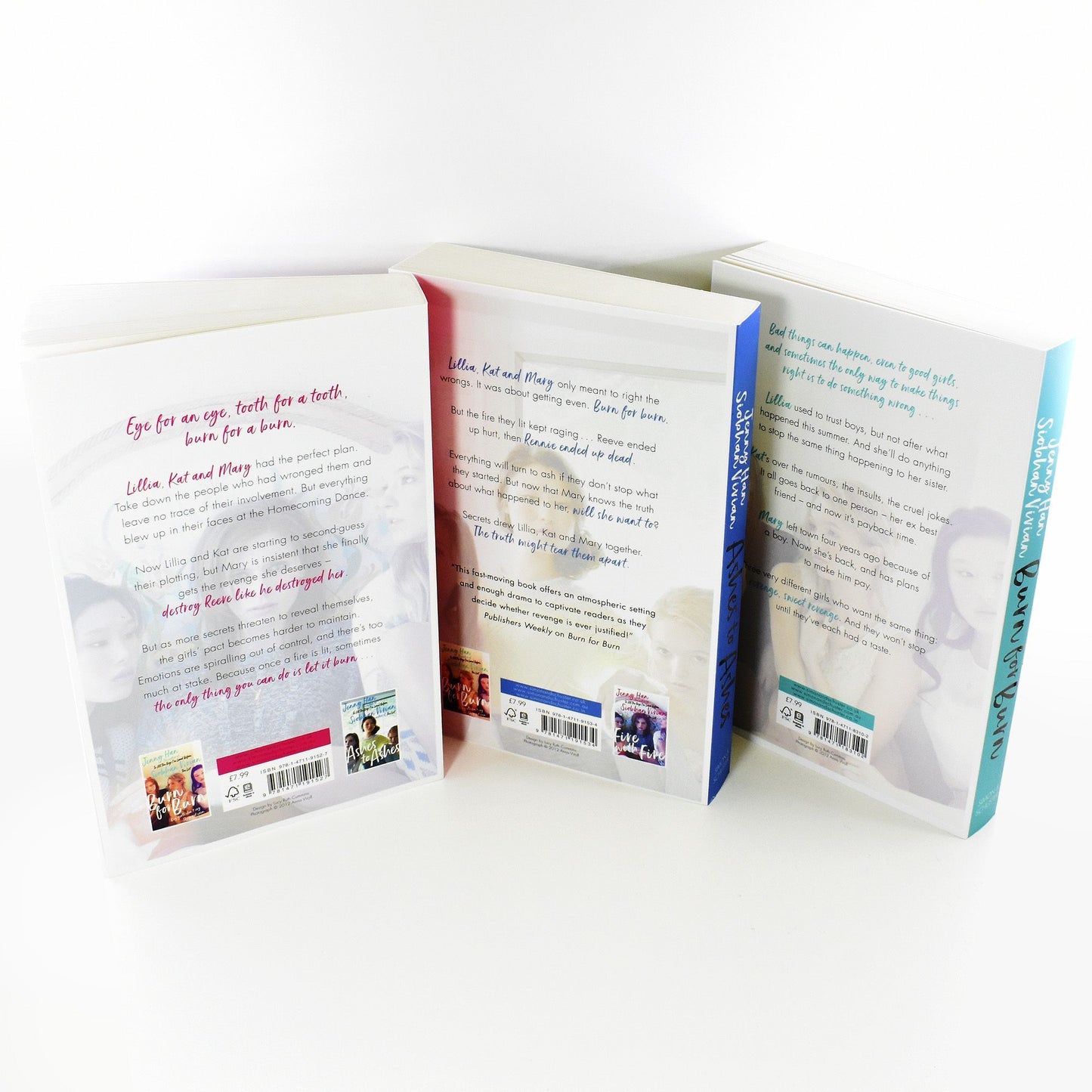 The Burn for Burn Trilogy 3 Books Collection Set by Jenny Han and Siobhan Vivian - Ages 12+ - Paperback