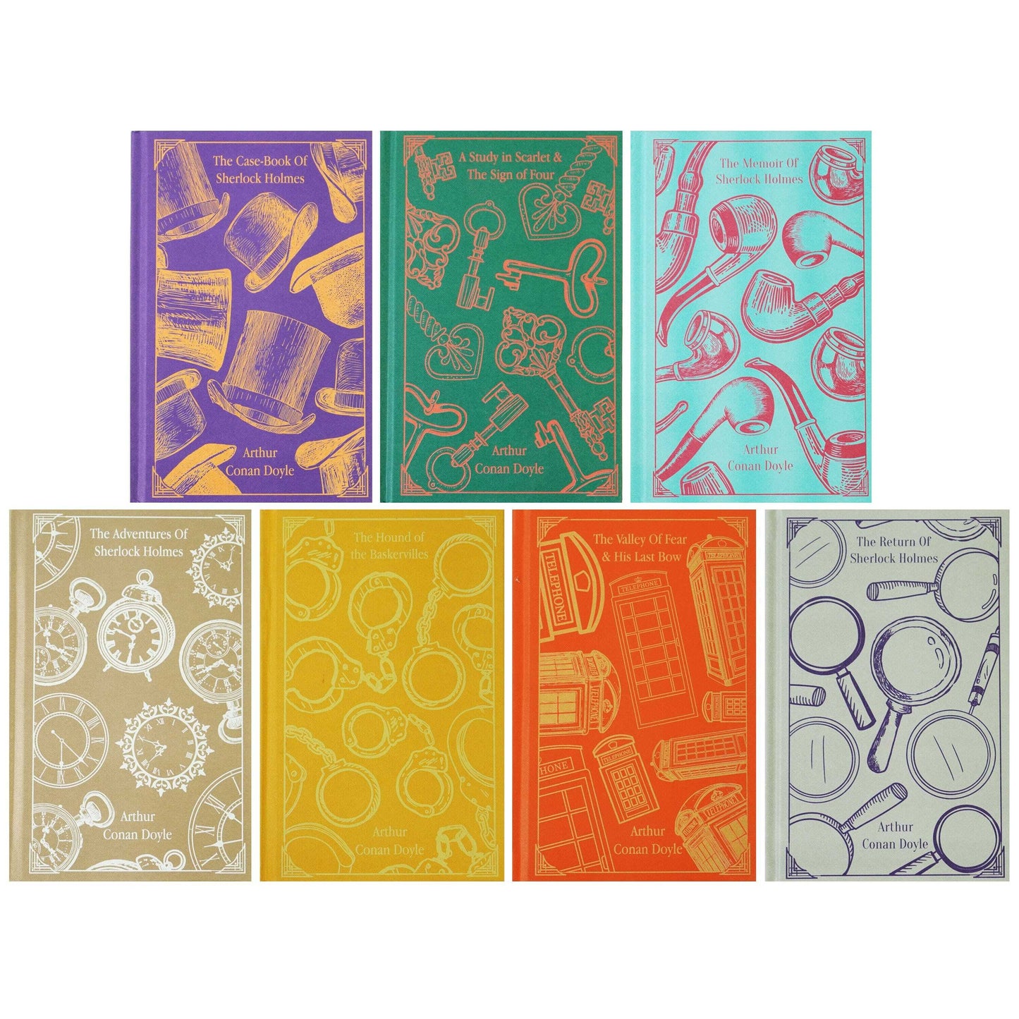 The Sherlock Holmes By Arthur Conan Doyle: 7 Books Collection Box Set  - Fiction - Hardback