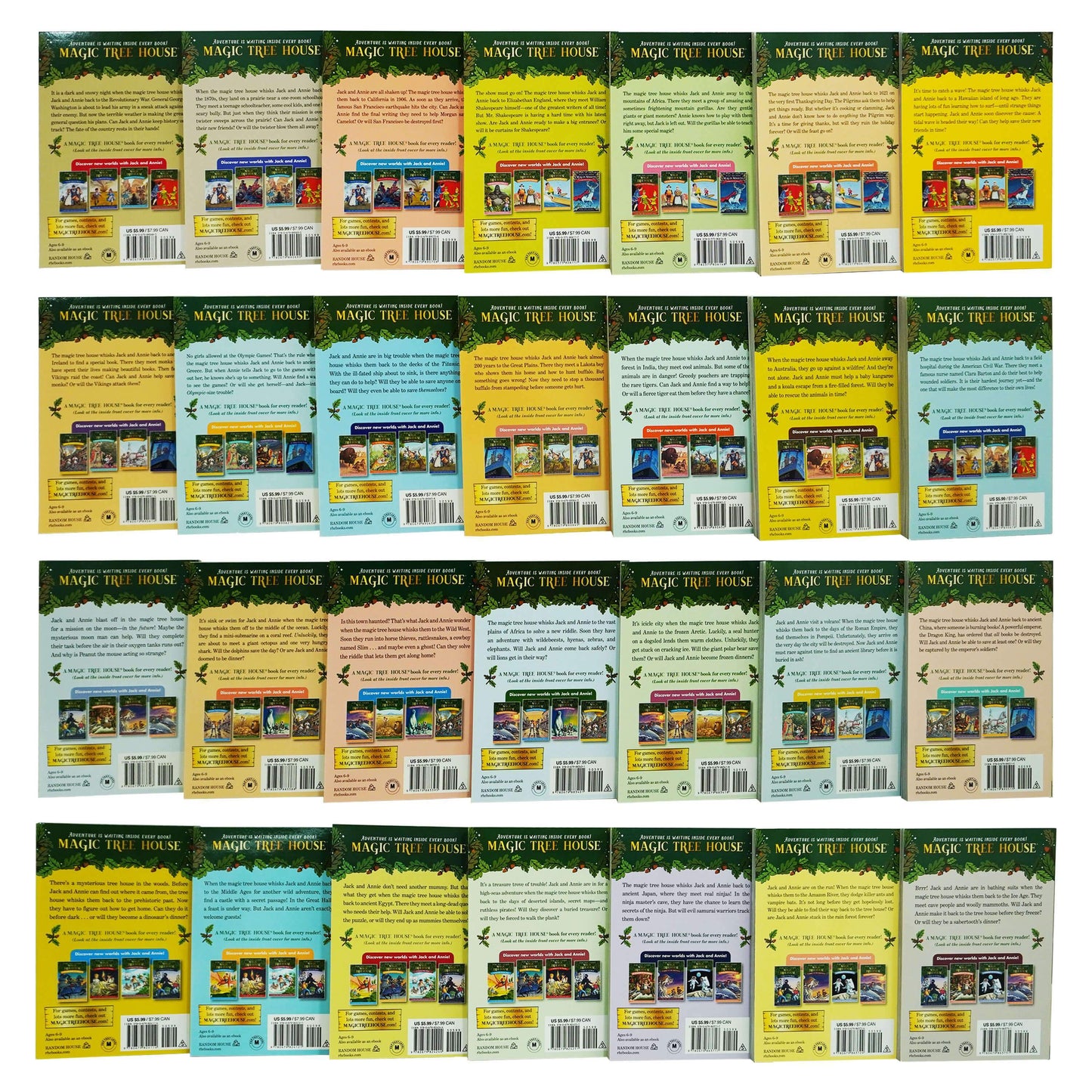 Magic Tree House by Mary Pope Osborne: Books 1-28 Box Set - Ages 6-9 - Paperback