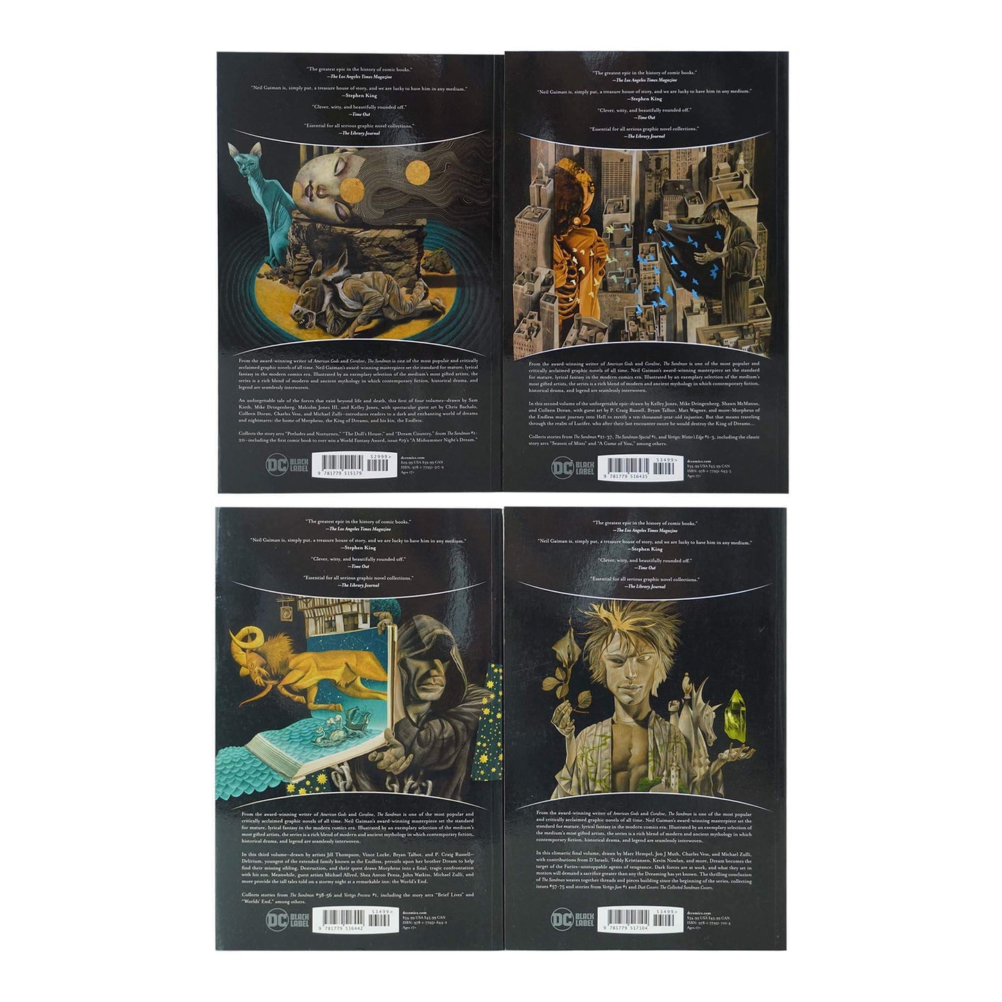 The Sandman Complete Collection by Neil Gaiman & Others 4 Books Set - Age 17+ - Paperback