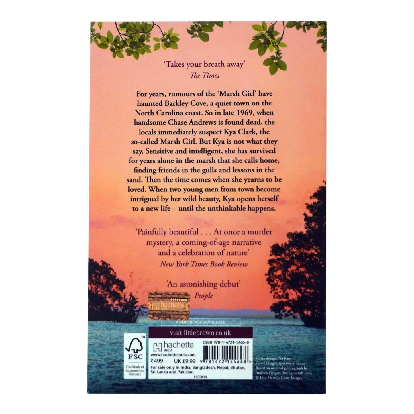 Where the Crawdads Sing Book By Delia Owens -  Fiction - Paperback