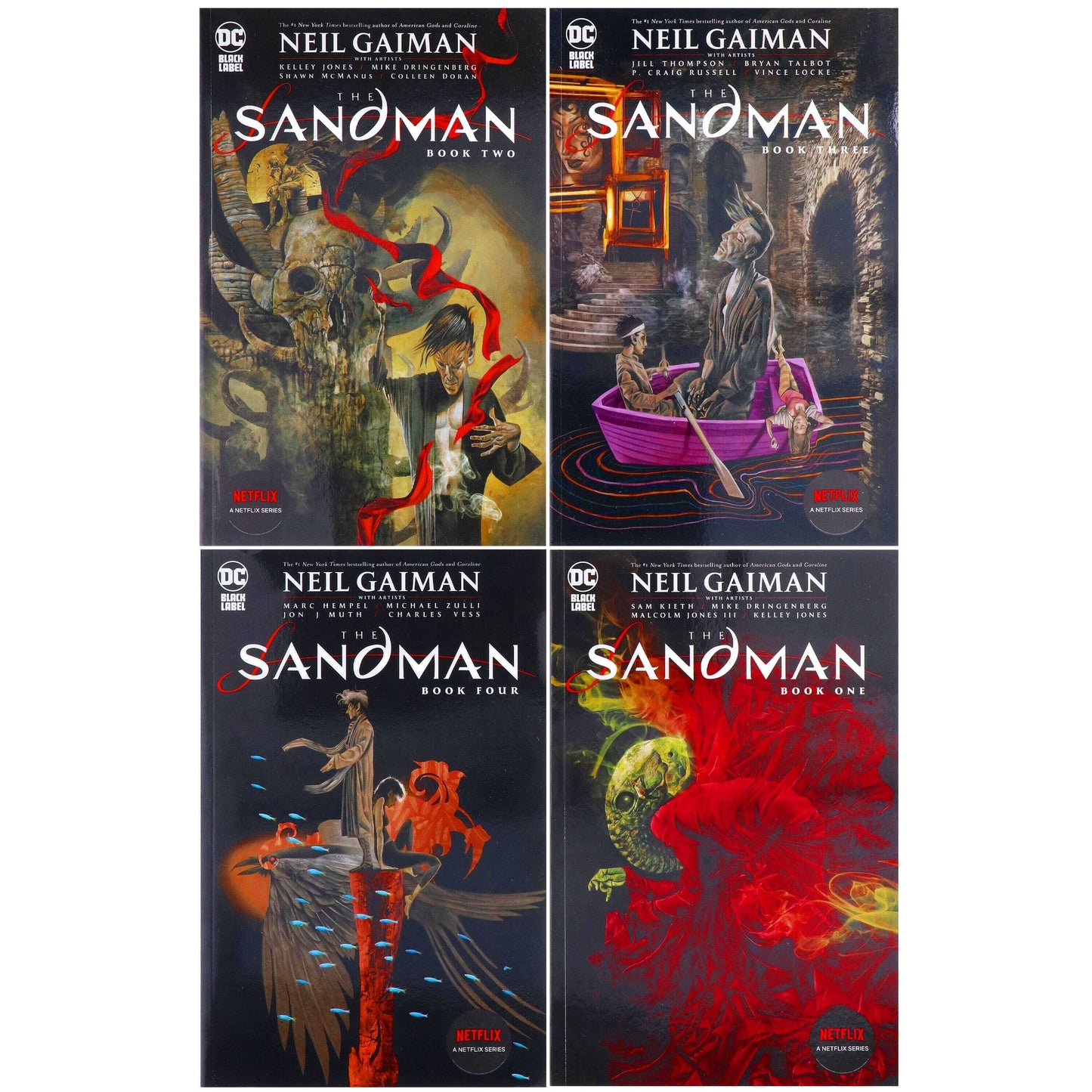 The Sandman Complete Collection by Neil Gaiman & Others 4 Books Set - Age 17+ - Paperback