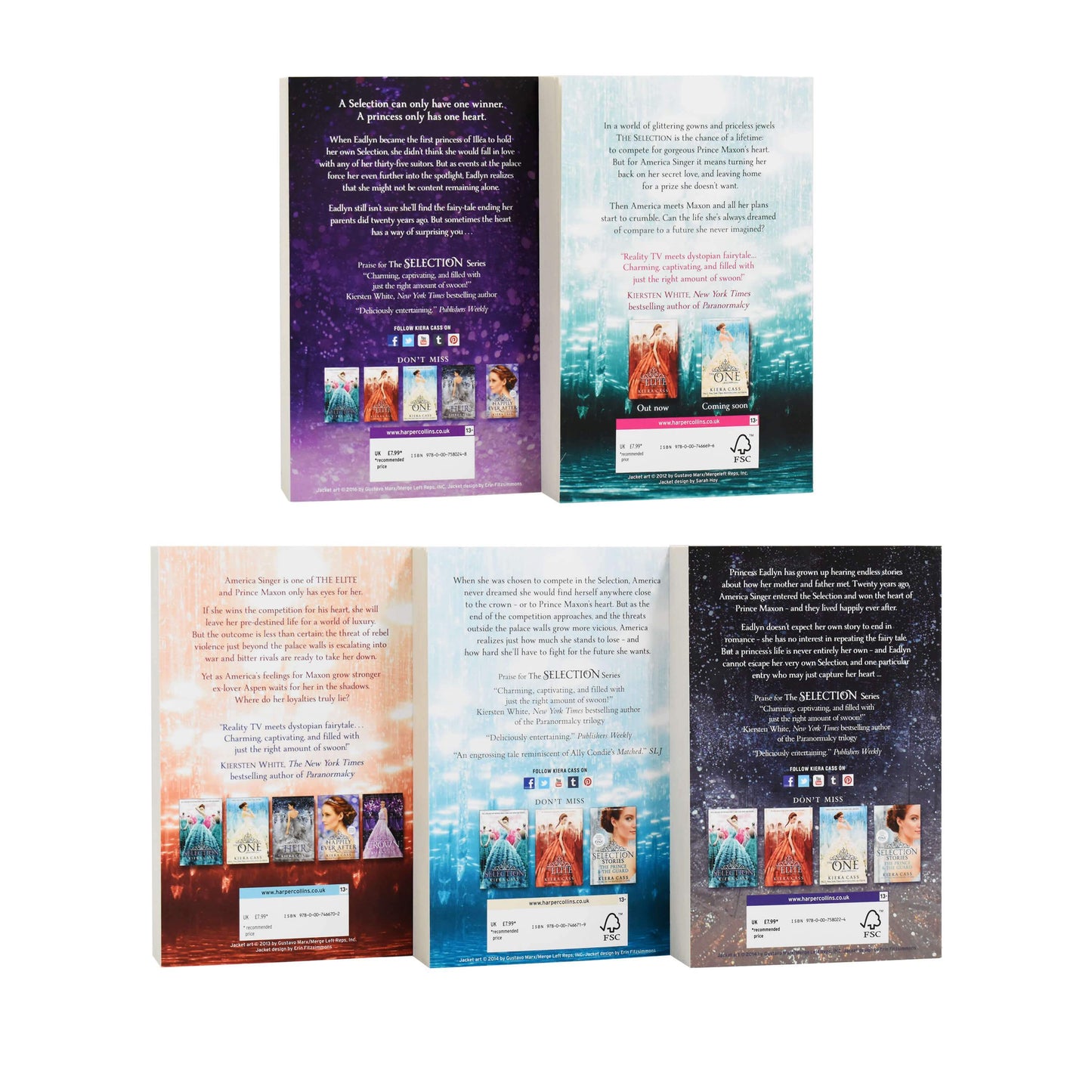 The Selection Series By Kiera Cass 5 Books Collection Set - Ages 13+ - Paperback