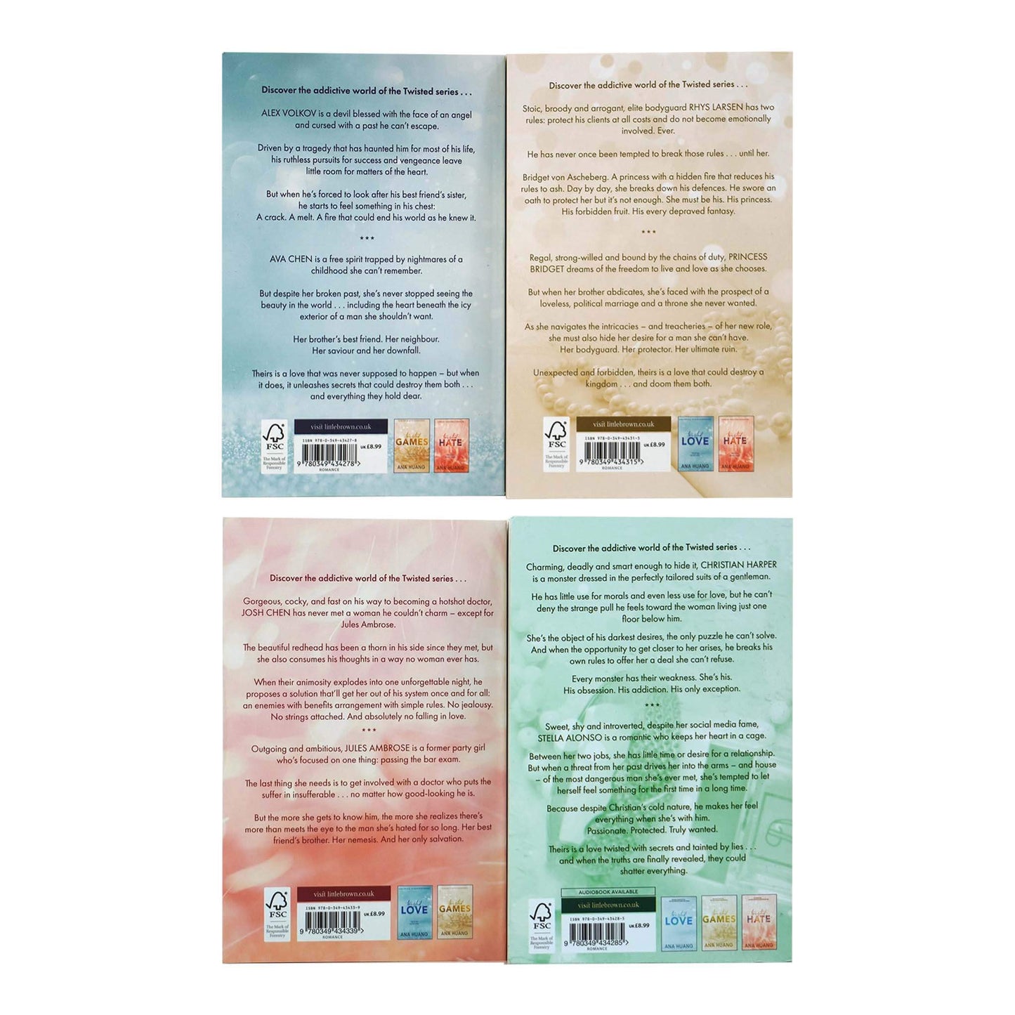 Twisted Series by Ana Huang 4 Books Collection Set - Fiction - Paperback