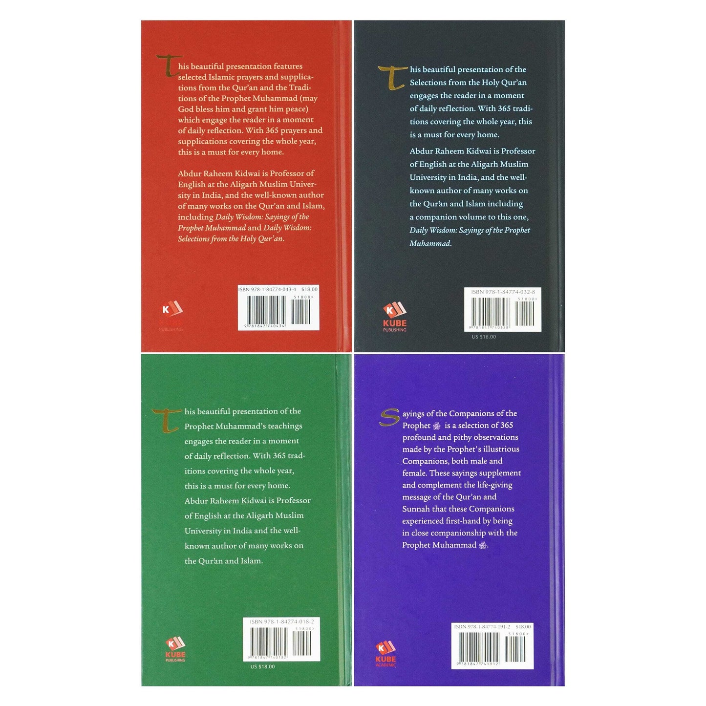 Daily Wisdom Series by Abdur Raheem Kidwai 4 Books Collection Set - Non Fiction - Hardback