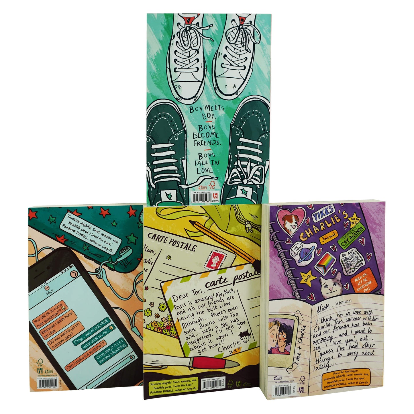 Heartstopper by Alice Oseman: Volumes 1-4 Collection Set - Ages 13+ - Paperback
