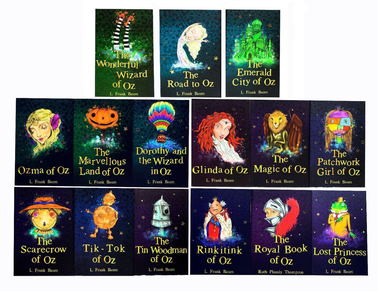 The Wizard of Oz Collection by L. Frank Baum 15 Books Box Set - Ages 9-14 - Paperback