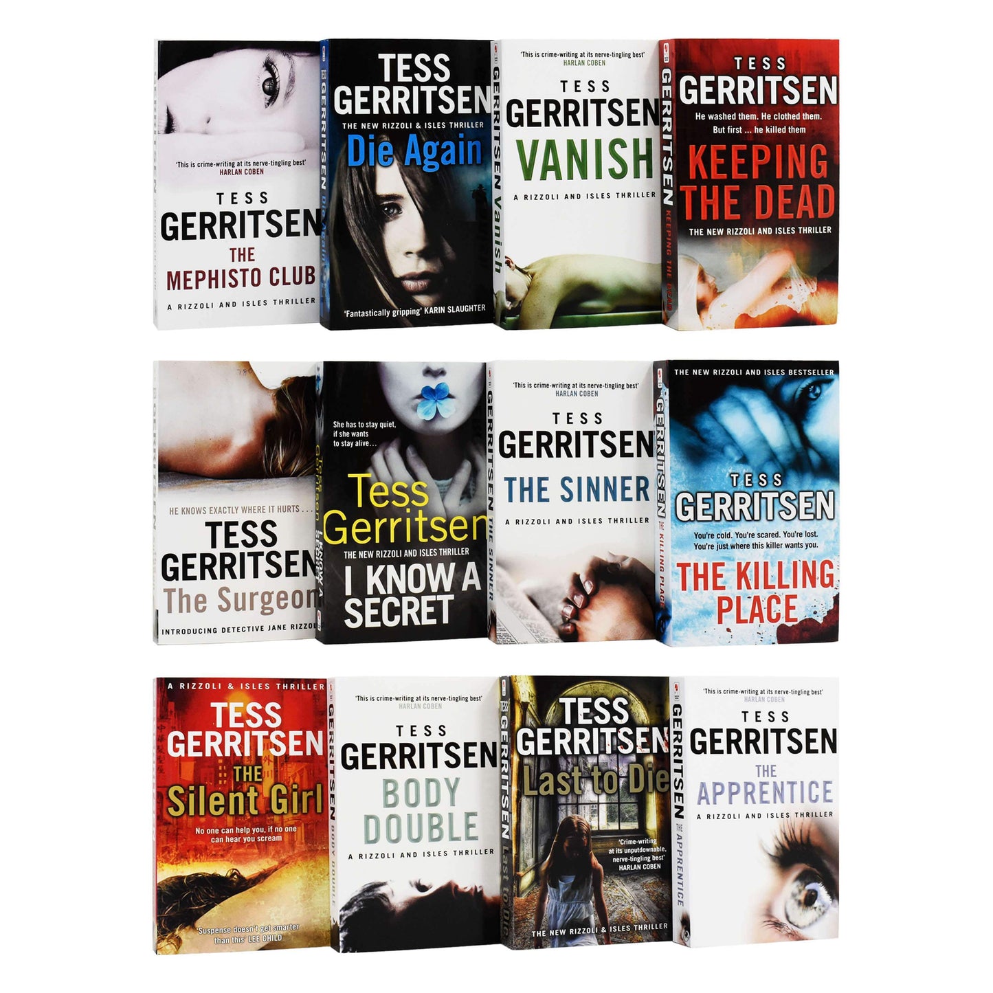 Rizzoli & Isles Series by Tess Gerritsen 12 books Collection Set  ̈C Fiction - Paperback