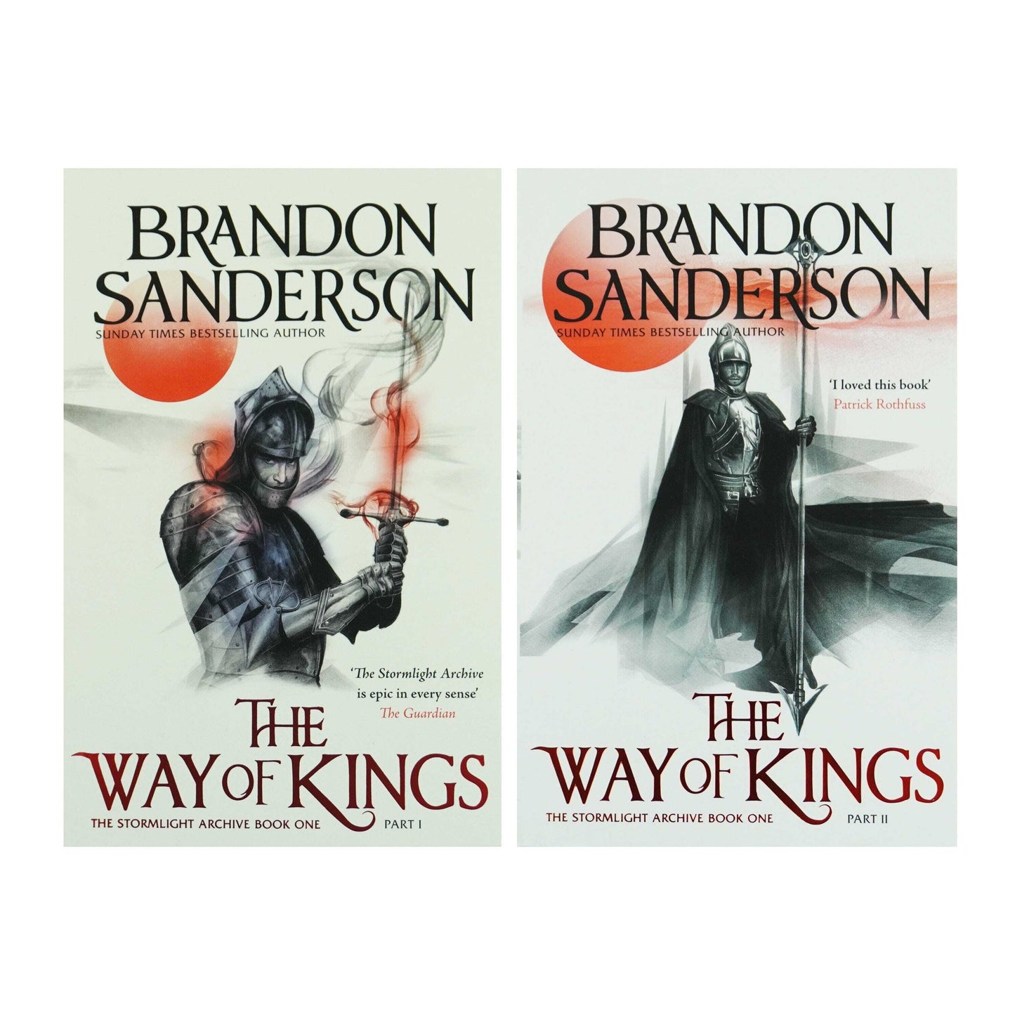 The Stormlight Archive Book One (Part 1 & 2) by Brandon Sanderson 2 Books Collection Set - Fiction - Paperback