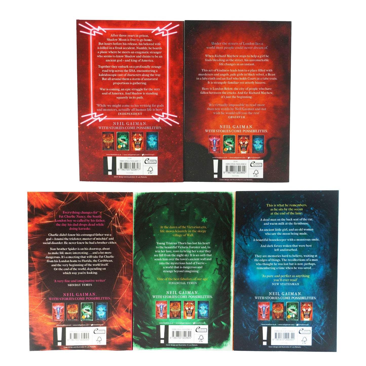 The Neil Gaiman Collection 5 Books Box Set - Fiction - Paperback